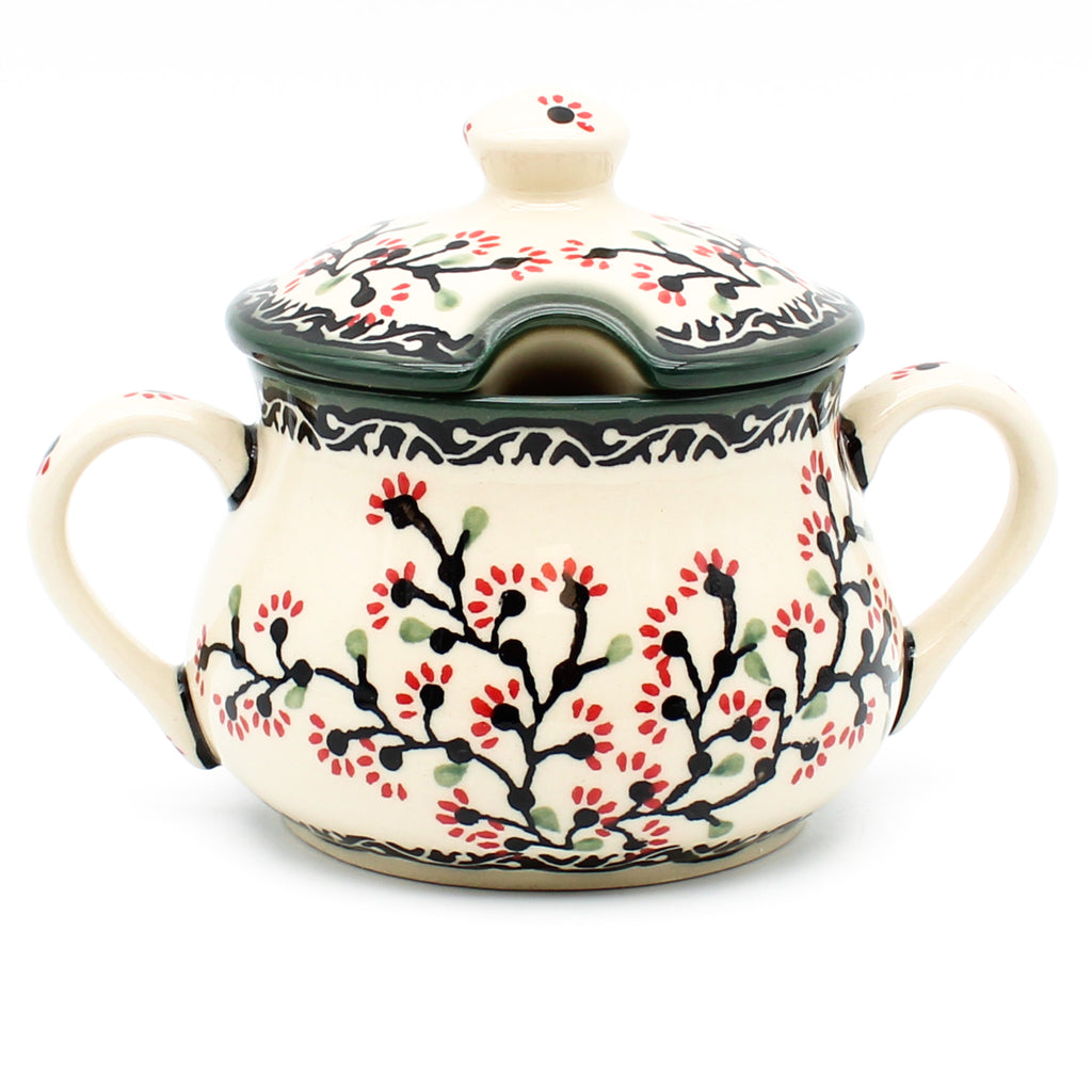 Family Style Sugar Bowl 14 oz in Japanese Cherry