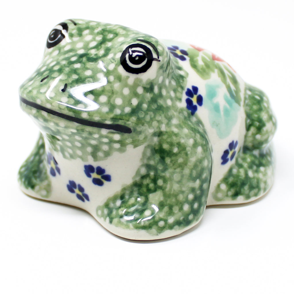 Sm Garden Frog-Miniature in Dahlia