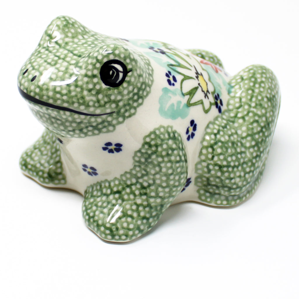 Lg Garden Frog-Miniature in Dahlia