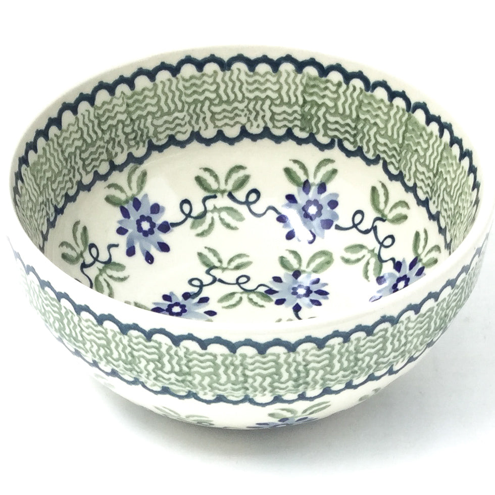 Soup Bowl 24 oz in Blue & Green Flowers