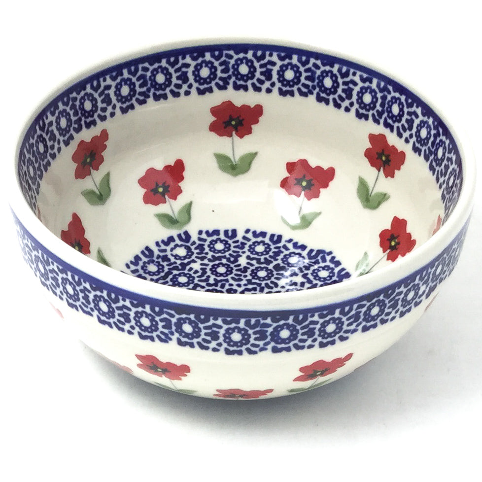 Soup Bowl 24 oz in Red Daisy