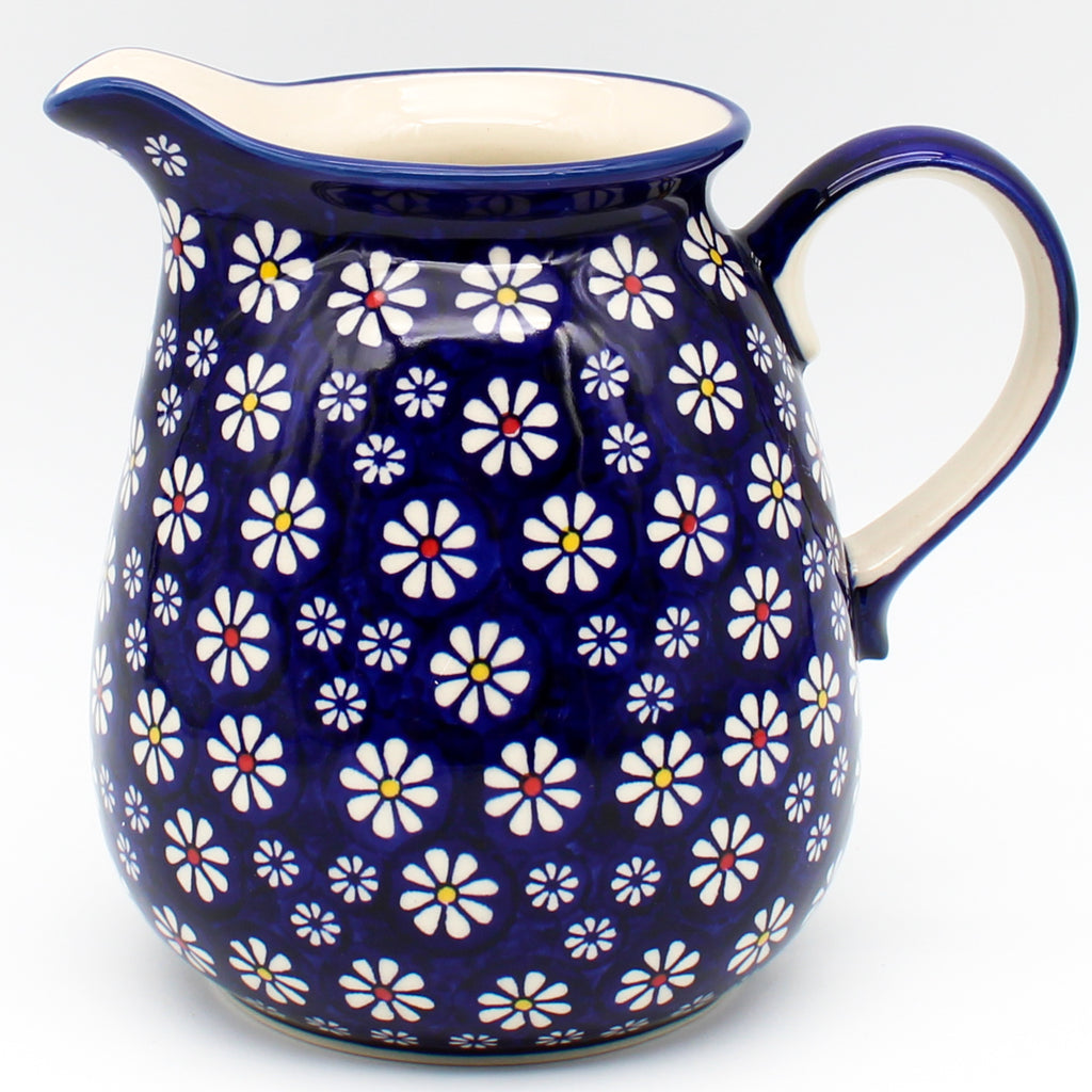 Pitcher 2 qt in Flowers on Blue