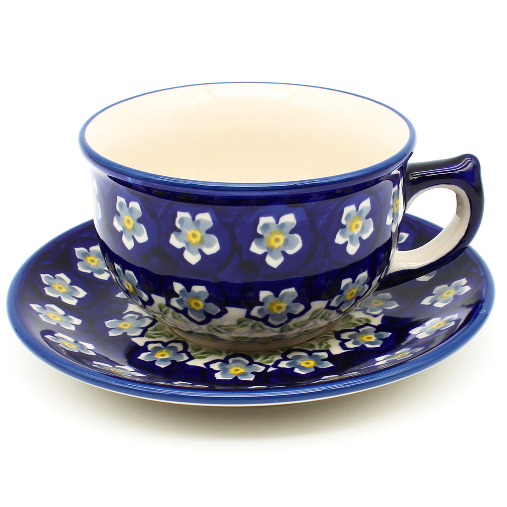 Tea Cup w/Saucer 8 oz in Periwinkle