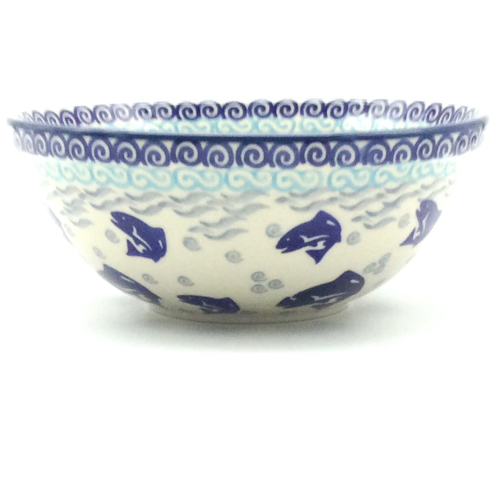 New Soup Bowl 20 oz in Blue Fish