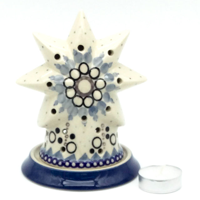 Star Tea Candle Holder in First Snow