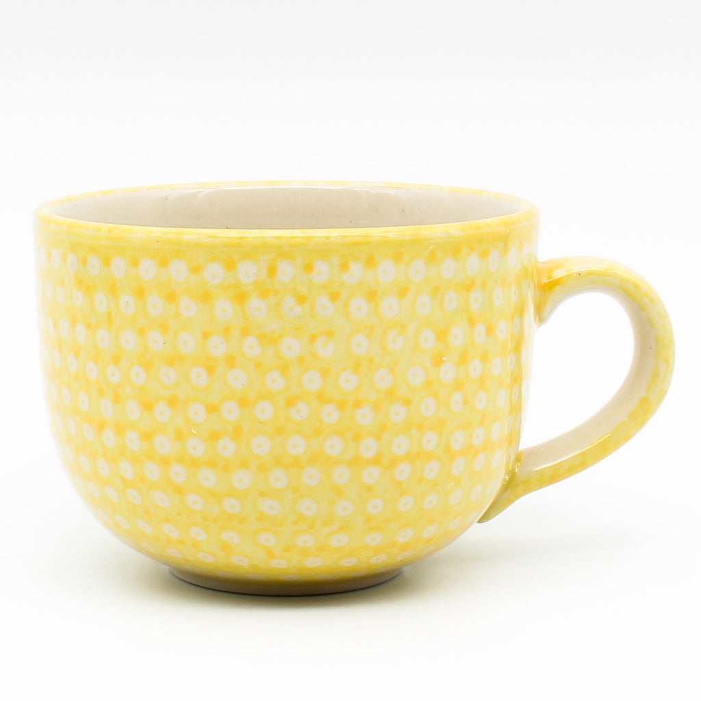 Latte Cup 16 oz in Yellow Elegance