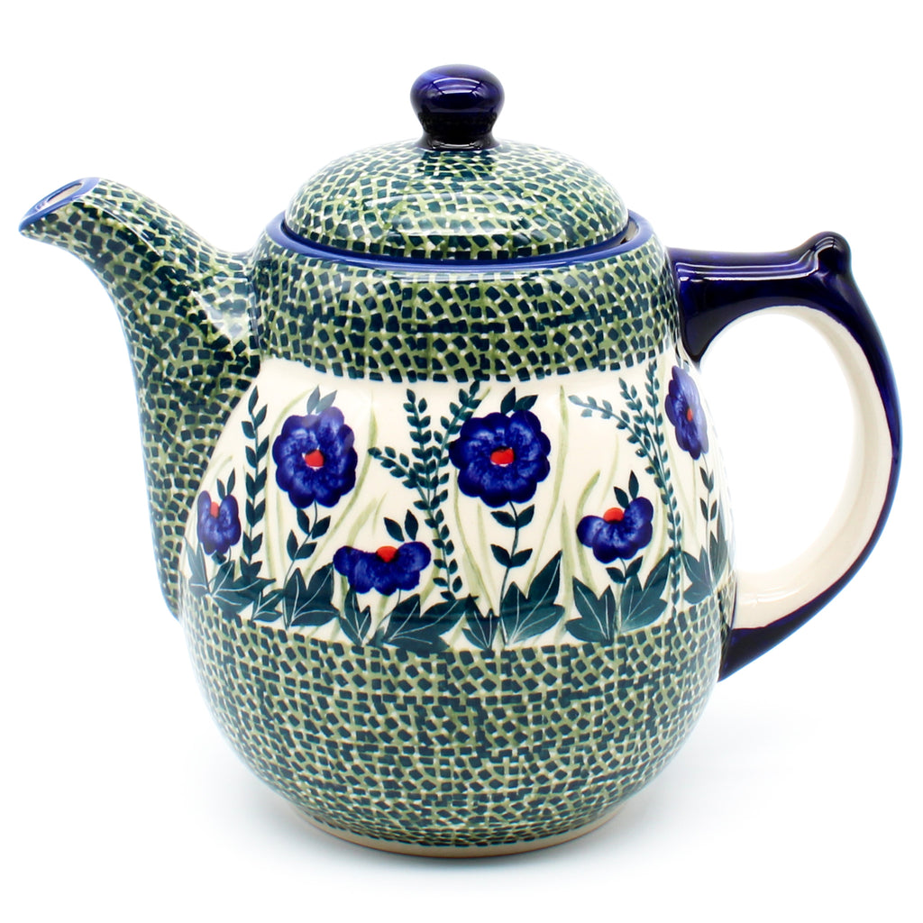 Tall Teapot 2 qt in Gil's Blue