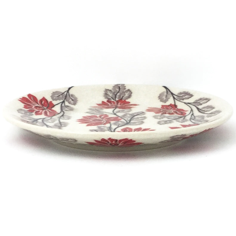 Bread & Butter Plate in Red & Gray