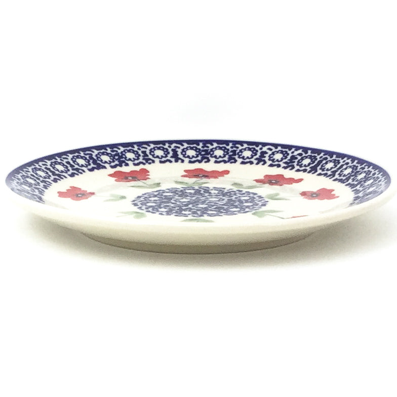 Bread & Butter Plate in Red Daisy