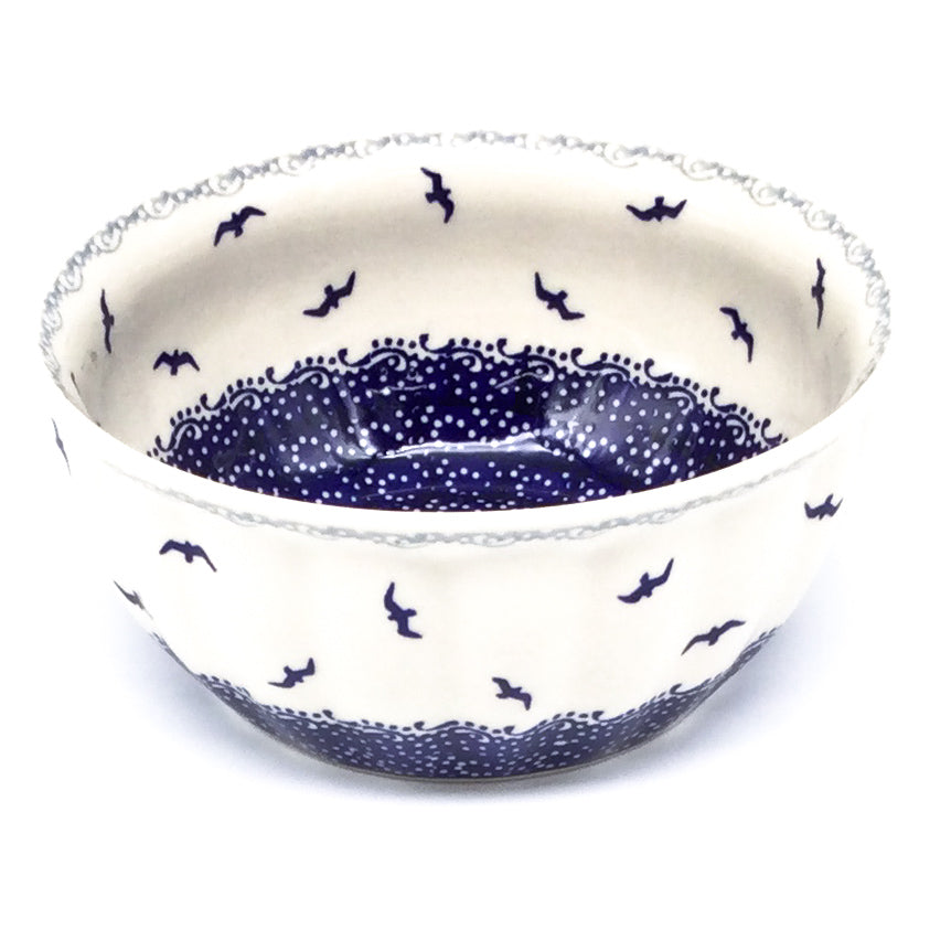 Scalloped Bowl 48 oz in Seagulls