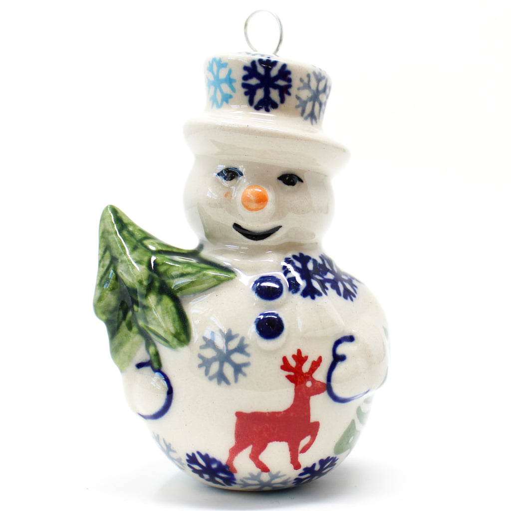 Snowman New-Ornament in Winter Reindeer
