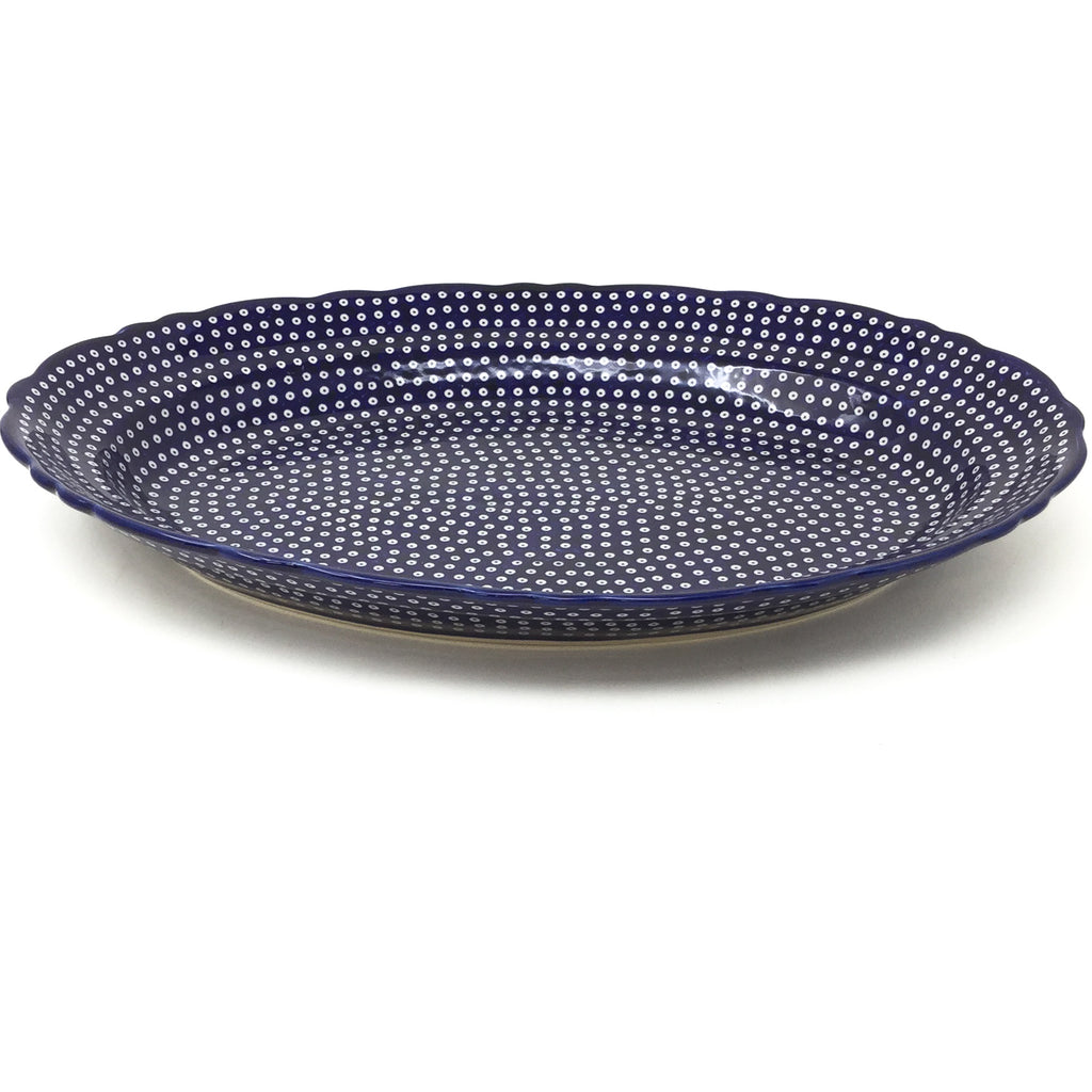 Oval Basia Platter in Blue Elegance