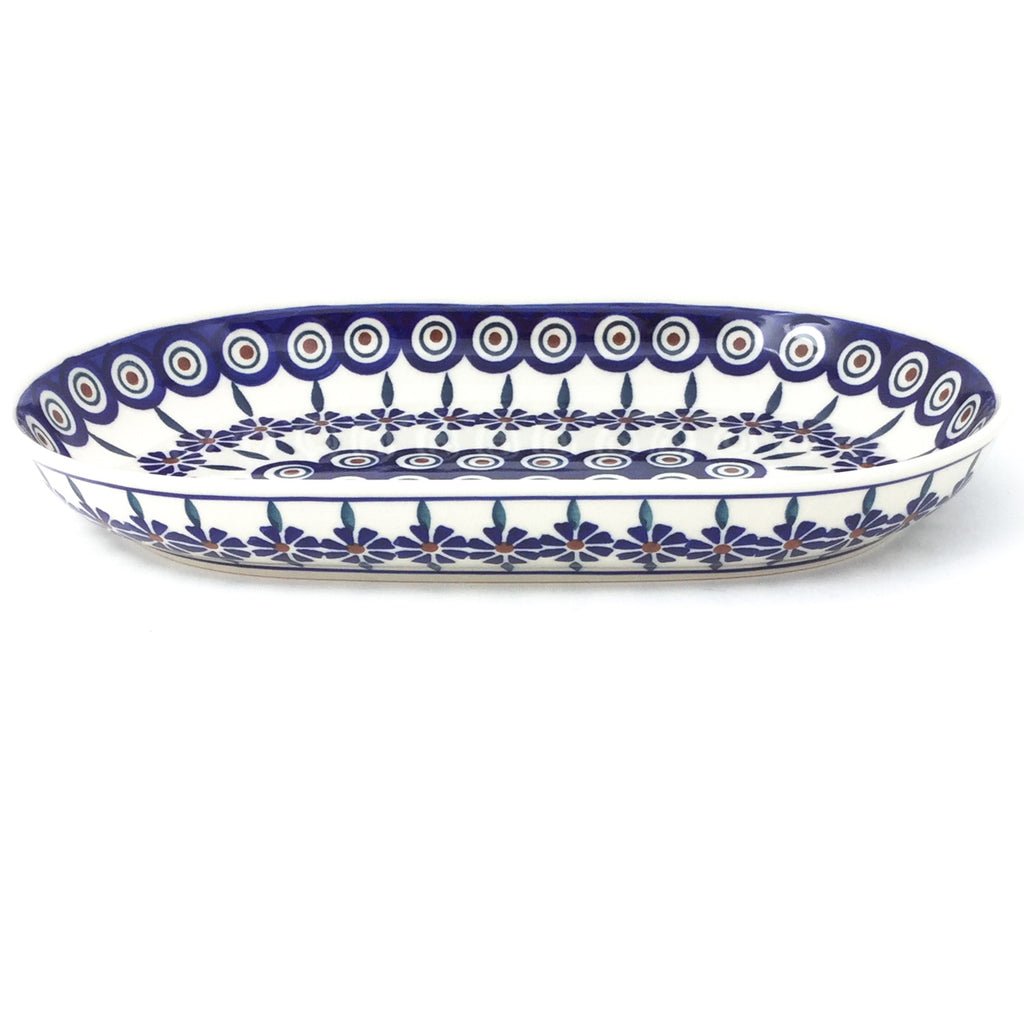 Sm Oval Platter in Peacock